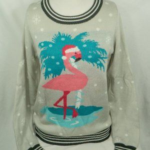 WOMEN'S FLIRTY FLAMINGO SWEATER